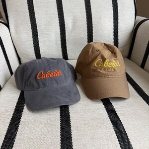 Cabela's Men’s Adjustable Baseball Cap Hat Brown and Gray NWT EUC